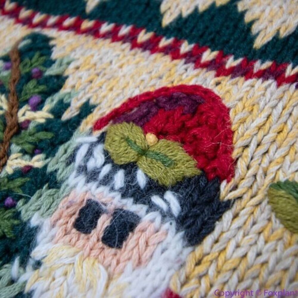 Vintage BonWorth Christmas ugly sweater,‎ 3D, Santa Clause, cardinal, M - Picture 15 of 16